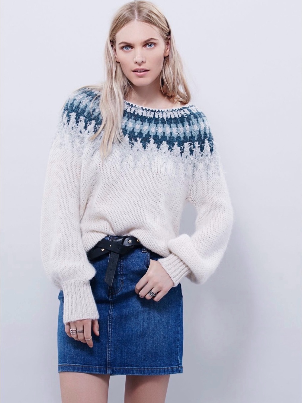 FREE PEOPLE Baltic Fair Isle Pullover